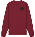 "TIME IS OF THE ESSENCE" SWEATER LOGO MIT KRANZ