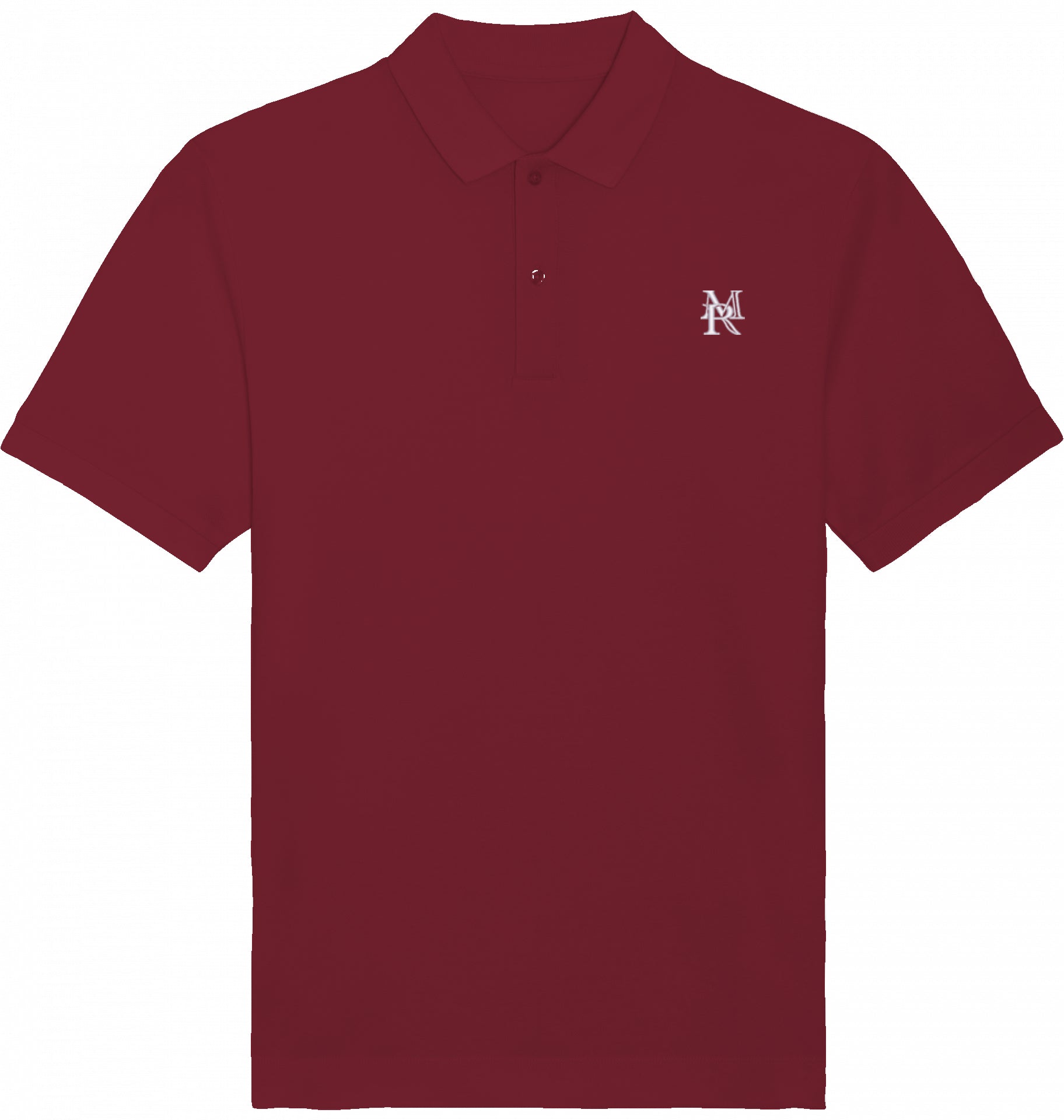POLOSHIRT BRUSTBESTICKUNG WEIß LOGO OHNE KRANZ