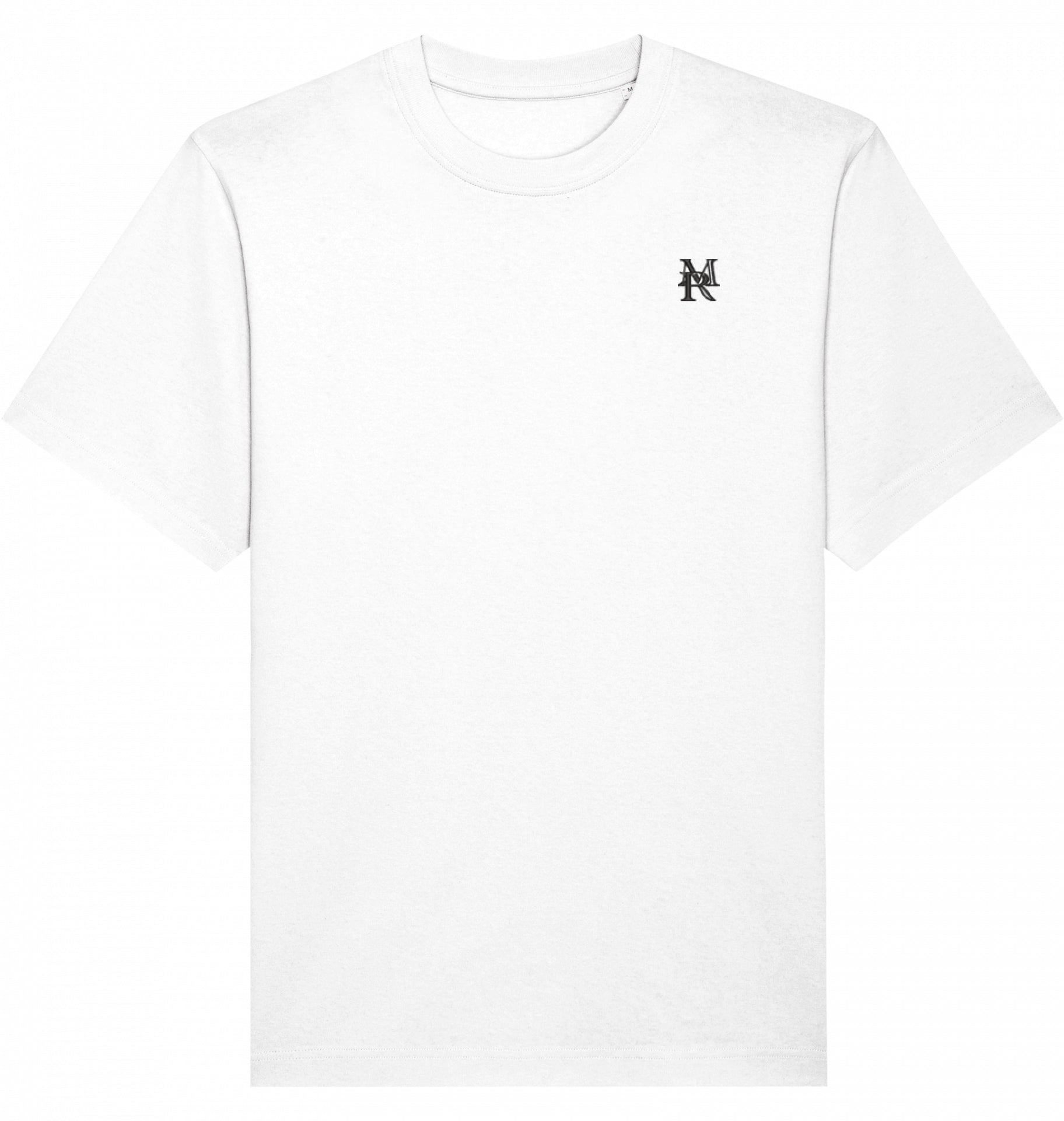 T-SHIRT BRUSTBESTICKUNG SCHWARZ LOGO OHNE KRANZ