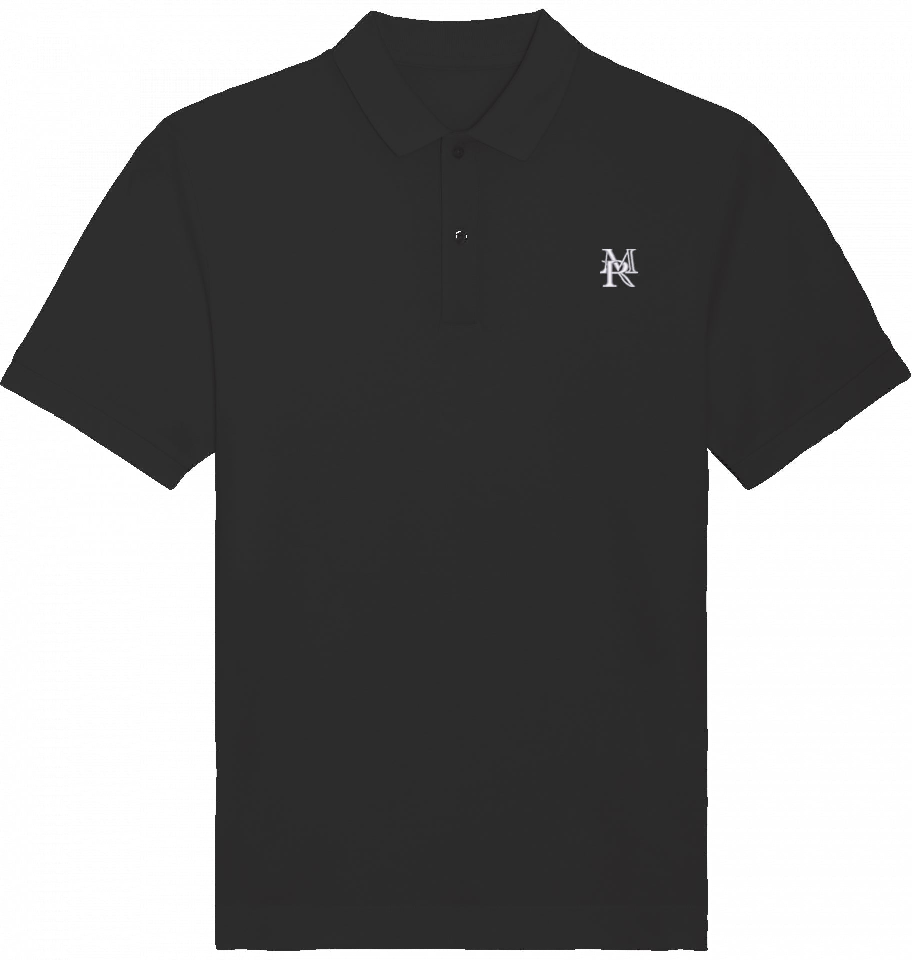 POLOSHIRT BRUSTBESTICKUNG WEIß LOGO OHNE KRANZ