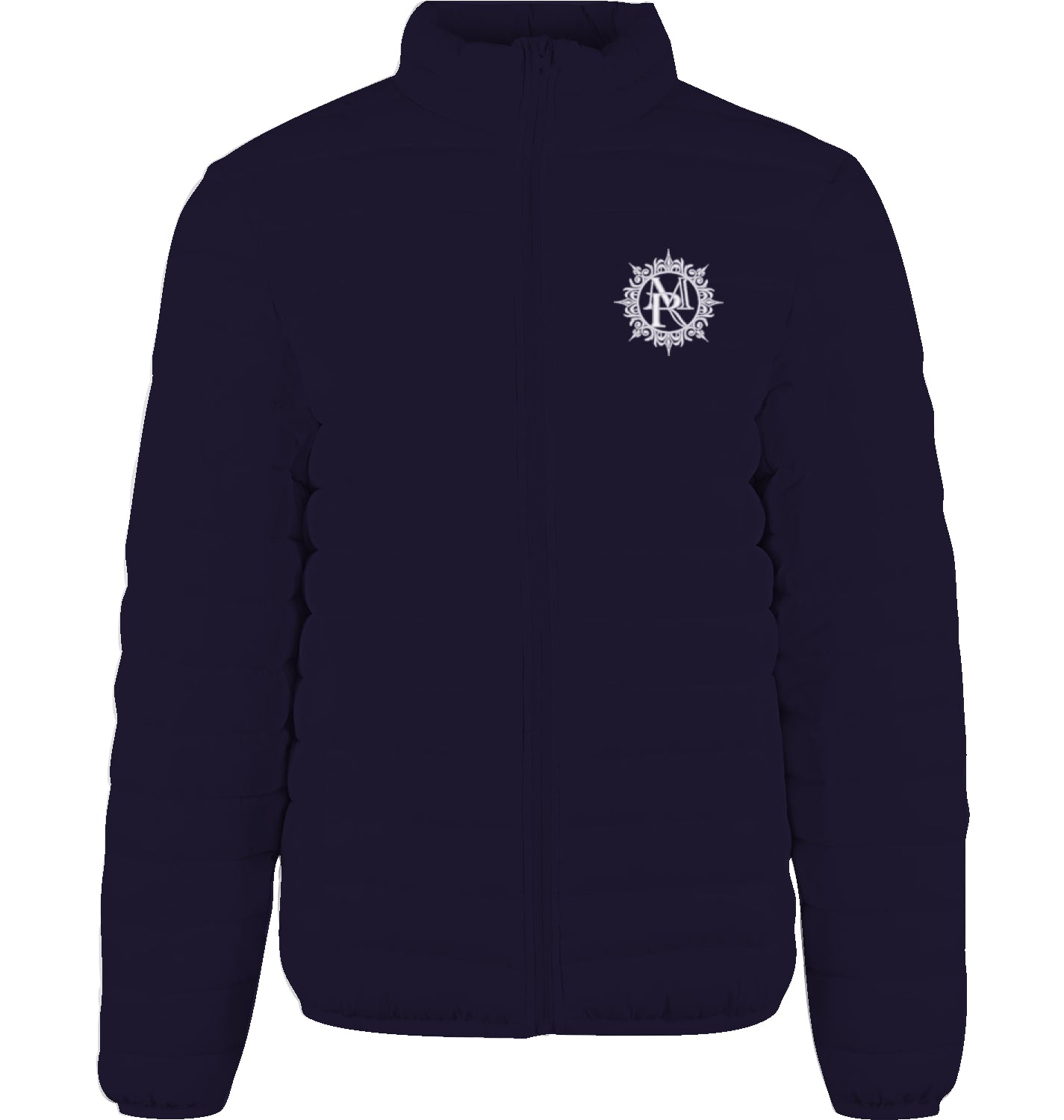 LEICHTE PUFFERJACKE BRUSTBESTICKUNG WEIß